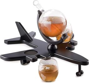 img 1 attached to 🛩️ Exquisite Airplane Whiskey Decanter Globe: Perfect Gift for Aviation Enthusiasts