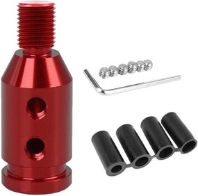 img 4 attached to 🚗 Universal Car Shift Knob Adapter - Monrand Aluminum Alloy M12x1.25 Gear Shift Knob Adapter for Non-Threaded Manual Transmission in Cars