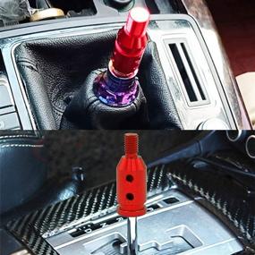 img 3 attached to 🚗 Universal Car Shift Knob Adapter - Monrand Aluminum Alloy M12x1.25 Gear Shift Knob Adapter for Non-Threaded Manual Transmission in Cars