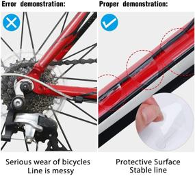 img 1 attached to 🚴 Outus 3 Pieces Bicycle Chainstay Protector: Premium Adhesive Film Cover for Mountain Bikes & Road Bikes - Protect Chain, Frame & Front Fork