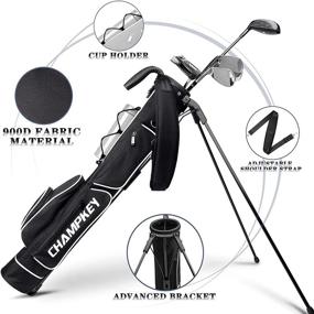 img 3 attached to 🏌️ CHAMPKEY Lightweight Golf Stand Bag - Ultimate Convenience & Durability for Golf Course & Travel