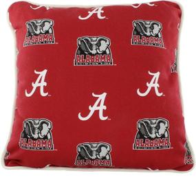img 1 attached to 🐘 Alabama Crimson Tide College Throw Pillow - Outdoor Decorative, 1 Count (1 Pack)