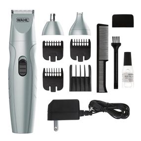 img 4 attached to Wahl Rechargeable 9684 Multi-Groom Electric Trimmer & Body Groomer with Self-Sharpening Blades