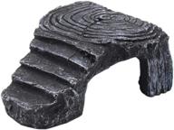 π’ large turtle basking platform: aquarium dock, ramp, and decorative rock for habitat; accessory shelf for tank logo