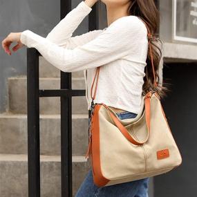 img 1 attached to Womens Vintage Shoulder Handbag Crossbody: A Timeless Addition to Women's Handbags & Wallets Collection