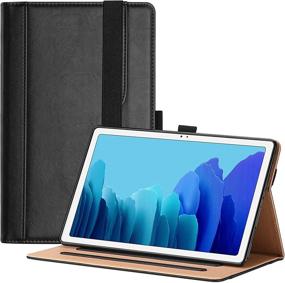 img 4 attached to High-Quality ProCase Galaxy Tab A7 10.4 inch Case - Premium PU Leather Protective Cover with Strap for 2020 Release Samsung Galaxy Tab A7 Tablet 10.4” - Black