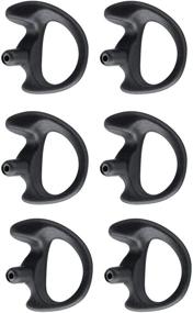 img 4 attached to 🎧 Premium JUYODE Soft Silicone Ear Mold Replacement - Enhance Your Acoustic Coil Tube Earbuds with Universal 2-Way Radio Earpiece Inserts (3 Pairs, Black, Size M)