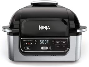 img 4 attached to 🍗 Ninja AG301 Foodi 5-in-1 Indoor Grill with Air Fry, Roast, Bake & Dehydrate - Black/Silver