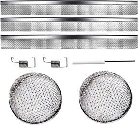 img 4 attached to 🪰 RV Camper Refrigerator Vents Flying Insect Screen & Water Heater Screen Kit with Installation Tool - 19-3/4" x 1-1/4" & 2.8"x1.3" RV Furnace Bug Screen + RV Door Protector