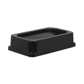 img 4 attached to 🗑️ AmazonCommercial 23 Gallon Double Flip Lid - Slim Trash Can, Black (1-Pack)