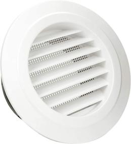 img 4 attached to 🌀 HG POWER 6 Inch Round Air Vent ABS Louver Grille Cover White Soffit Vent with Fly Screen Mesh – Ideal for Bathroom, Office, and Kitchen Ventilation