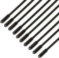 📡 10pcs black plastic antenna tube with caps for frsky xm xm+ x4r x4rsb s6r/d series/tf series ipex4 receiver antenna - iflight logo