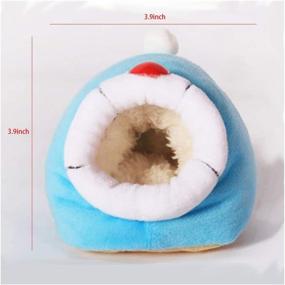 img 3 attached to 🐹 YUEKUA Soft Hamster House Bed – Cozy Cotton Nest with Cushion for Small Pet Animals Like Hamsters, Guinea Pigs, Hedgehogs – Warm Habitat Bed Accessories