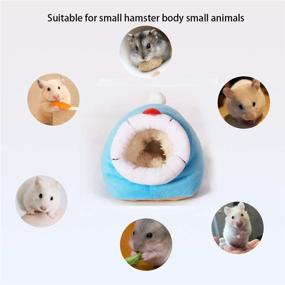 img 2 attached to 🐹 YUEKUA Soft Hamster House Bed – Cozy Cotton Nest with Cushion for Small Pet Animals Like Hamsters, Guinea Pigs, Hedgehogs – Warm Habitat Bed Accessories