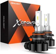 sealight h10 led fog light bulbs: 5000 lumens, 11w, 6000k xenon white, 300% brightness - best replacement for cars, trucks - pack of 2 logo