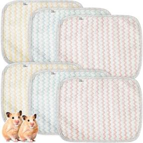 img 4 attached to 🐹 Premium Reusable Guinea Pig Cage Liner: Washable Pee Pads for Small Pets – Ultra-Absorbent Mat for Hamsters, Rabbits, Chinchillas, Gerbils, Hedgehogs, and Rats