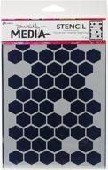 ranger dina wakley media stencils 9x6 - honeycomb pattern logo