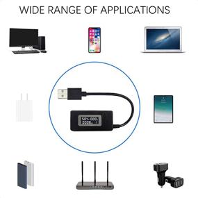 img 1 attached to 🔌 VANICE USB Voltage/Amps Power Meter Tester Multimeter: Test Speed of Charger, Cell Phone, Cables, Computer, Power Bank