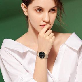 img 2 attached to ⌚ Стильные наручные часы из нержавеющей стали для женщин с браслетом