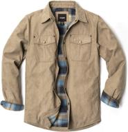 👕 rugged brushed flannel sleeved men's clothing shirts by cqr: perfect blend of style and durability logo