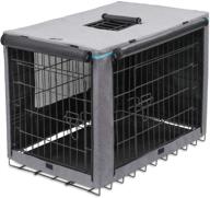 x-zone pet indoor/outdoor dog crate cover - polyester kennel cover for wire dog crates - windproof & durable логотип