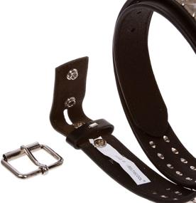 img 1 attached to 💀 Snap Silver Studded Leather Black: Sleek and Edgy Fashion Statement