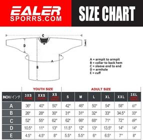 img 2 attached to 🏒 EALER H90 Series - Heavy-Duty Polyester Ice Hockey Practice Jersey from Child to Adult Sizes