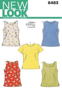 img 3 attached to 👚 New Look Sewing Pattern 6483 Misses Tops, Size A (6-16)