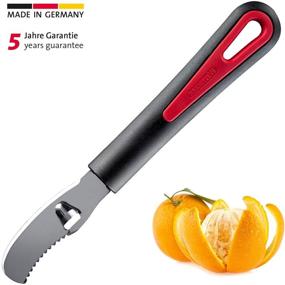 img 3 attached to Westmark Orange Peeler Gallant: Efficient Fruit Peeling Tool in Black/Silver/Red - 7.5 x 1.1 x 0.8 Inches