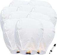 🎉 10-pack of eco-friendly sky lanterns | perfect for celebrations like weddings, birthdays, new year festivals, memorials, and more | 100% biodegradable логотип