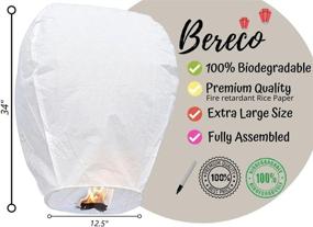 img 2 attached to 🎉 10-Pack of Eco-Friendly Sky Lanterns | Perfect for Celebrations like Weddings, Birthdays, New Year Festivals, Memorials, and More | 100% Biodegradable