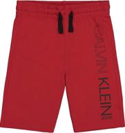 calvin klein waistband heather 16 boys' clothing in shorts logo
