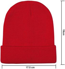 img 2 attached to 👧 Cooraby 6 Pack Kids Winter Beanies: Acrylic Knit Stretchy Caps for Boys and Girls - Warm and Stylish Headwear