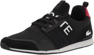 lacoste menerva elite sneaker black: stylish footwear for men logo