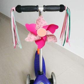 img 2 attached to 🚲 LITOON Children Bicycle Handlebar Streamer & Bike Pinwheel Windmill: Colorful Decoration Accessories for Kid's Bicycles, Scooters, and Tricycles