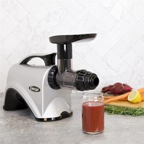 img 3 attached to Omega NC800HDS Juicer Extractor and Nutrition System - Quiet 🥤 Motor, Slow Masticating Dual-Stage Extraction with Adjustable Settings, 150-Watt Power, Silver