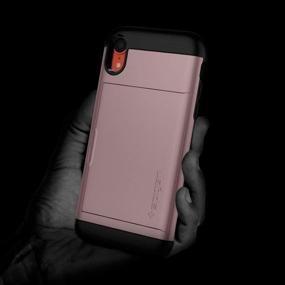 img 3 attached to 📱 Spigen Slim Armor CS iPhone XR Case (2018) - Rose Gold