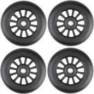 🛴 kutrick 100mm scooter wheels: pro replacement pair with smooth bearings - ideal for razor fuzion scooters logo