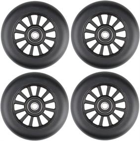 img 4 attached to 🛴 Kutrick 100mm Scooter Wheels: Pro Replacement Pair with Smooth Bearings - Ideal for Razor Fuzion Scooters