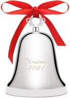 🔔 2021 silver christmas bell - luxiv hanging silver bells ornament for christmas tree логотип