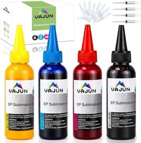 img 4 attached to 🖨️ 400ml VAJUN Sublimation Ink for Epson C88 C88+ WF7710 WF7720 WF7110 WF7210 ET2720 ET2750 ET4700 Inkjet Printers - Heat Press Transfer for Mugs, Plates, Polyester Shirts, Phone Cases, and More