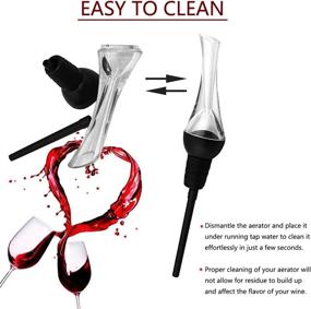 img 1 attached to Enhance Your Wine Experience with the WoodPecker Wine Aerator Pourer