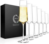 chouggo champagne flutes crystal glasses logo