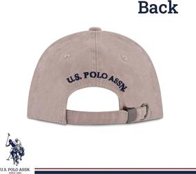 img 2 attached to 🧢 U.S. Polo Assn. Men's Washed Twill Cotton Adjustable Baseball Hat with Pony Logo & Curved Brim