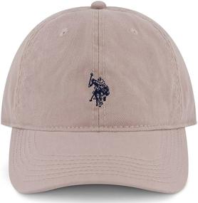 img 4 attached to 🧢 U.S. Polo Assn. Men's Washed Twill Cotton Adjustable Baseball Hat with Pony Logo & Curved Brim