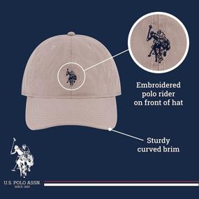 img 1 attached to 🧢 U.S. Polo Assn. Men's Washed Twill Cotton Adjustable Baseball Hat with Pony Logo & Curved Brim