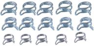 outlaw racing 15-piece motorcycle atv fuel line hose tube spring clips clamp kit (or2089) logo