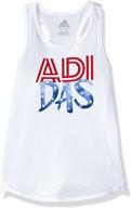 👚 versatile adidas girls' active tank tops for peak performance logo