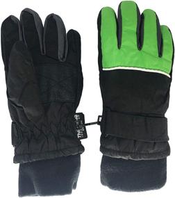 img 1 attached to 🧤 Ultimate Cold Weather Accessories: Kids Waterproof Thinsulate Gloves with Anti-Slip Grip