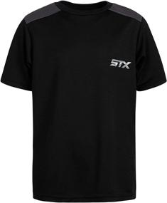 img 1 attached to STX Boys' Active Shorts T-Shirt - Clothing for Boys